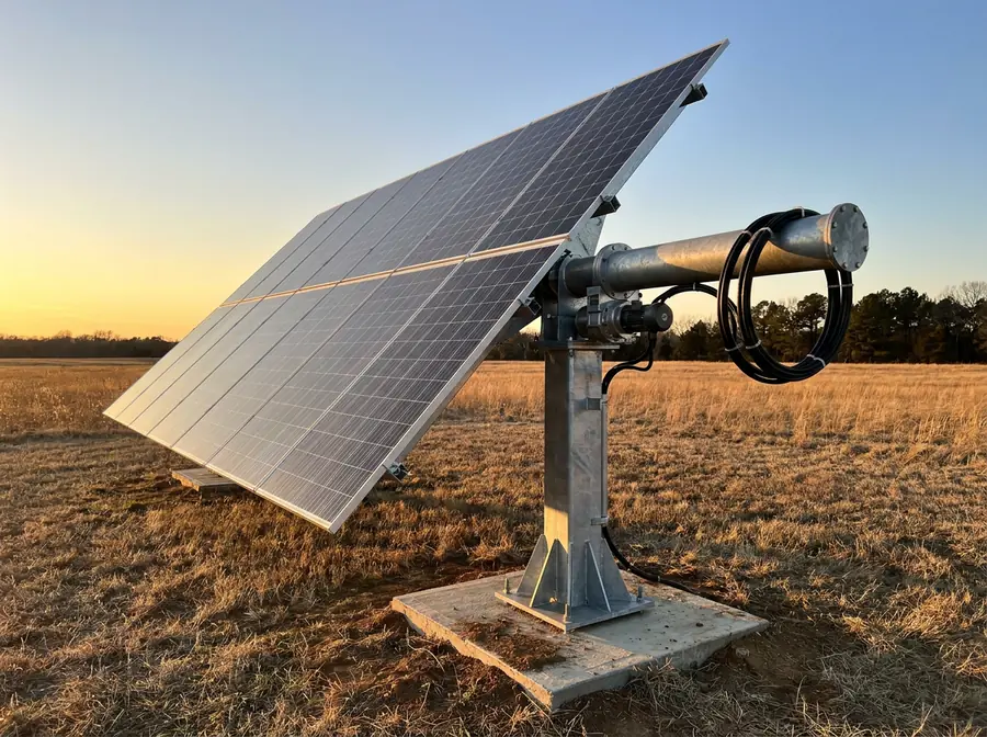 Solar tracker system following the sun